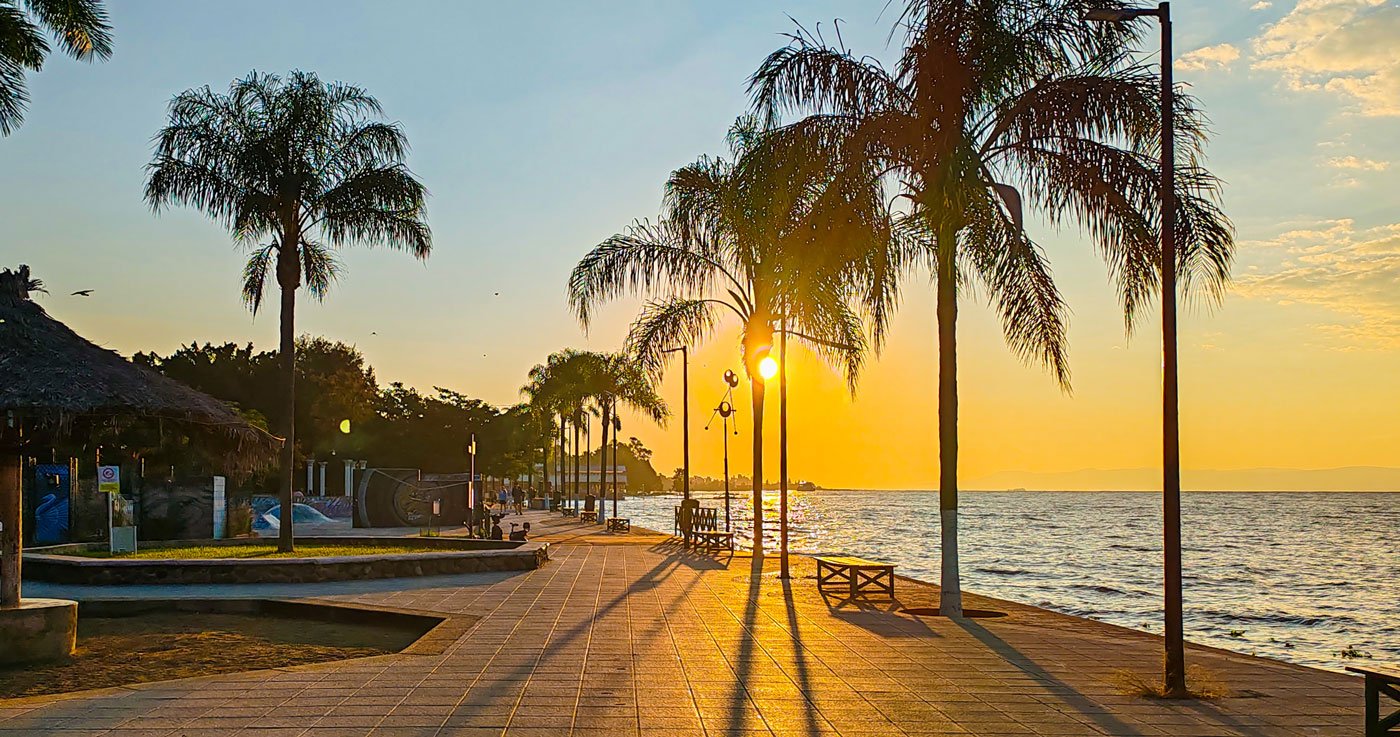 Ajijic Malecón near Lake Chapala, a popular place for retirement scouting trips in Ajijic