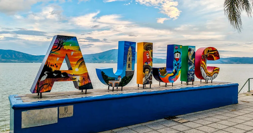 Ajijic malecon and Lake of Chapala