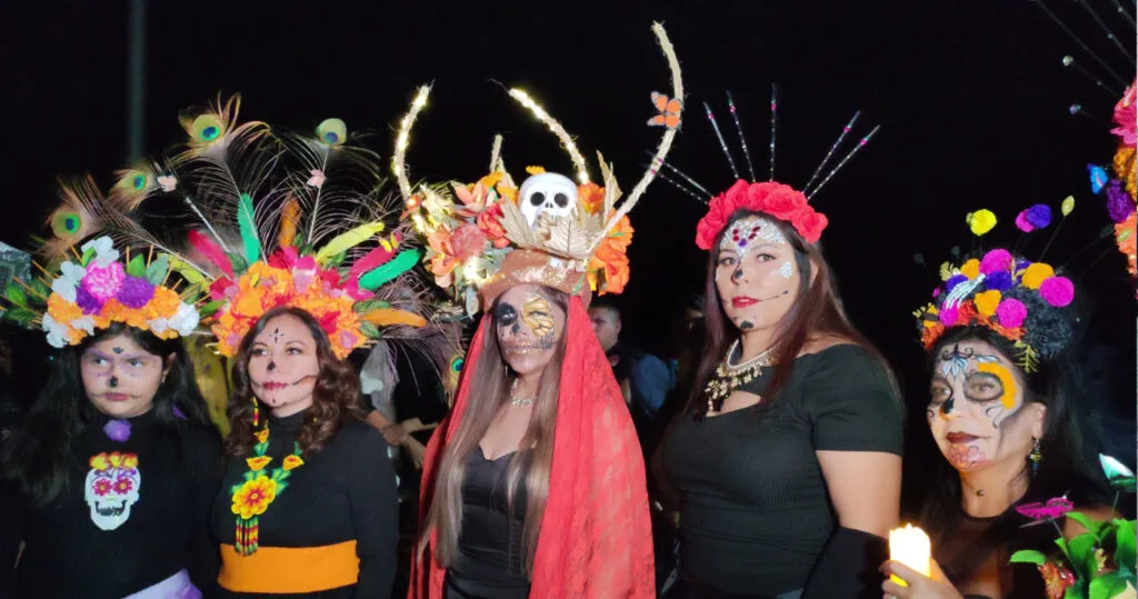 Catrinas on the Night of the Day of the Dead in Ajijic