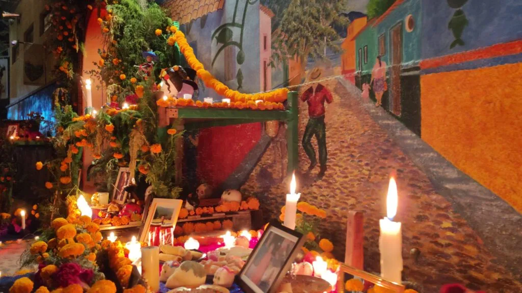 Day of the Dead altar in Ajijic malecon