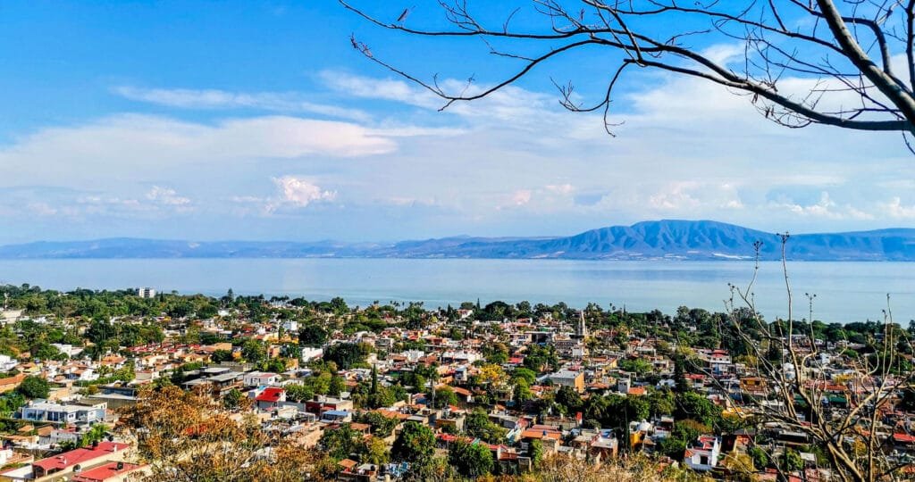 View of Ajijic from the mountain