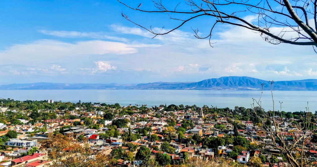 View of Ajijic from the mountain