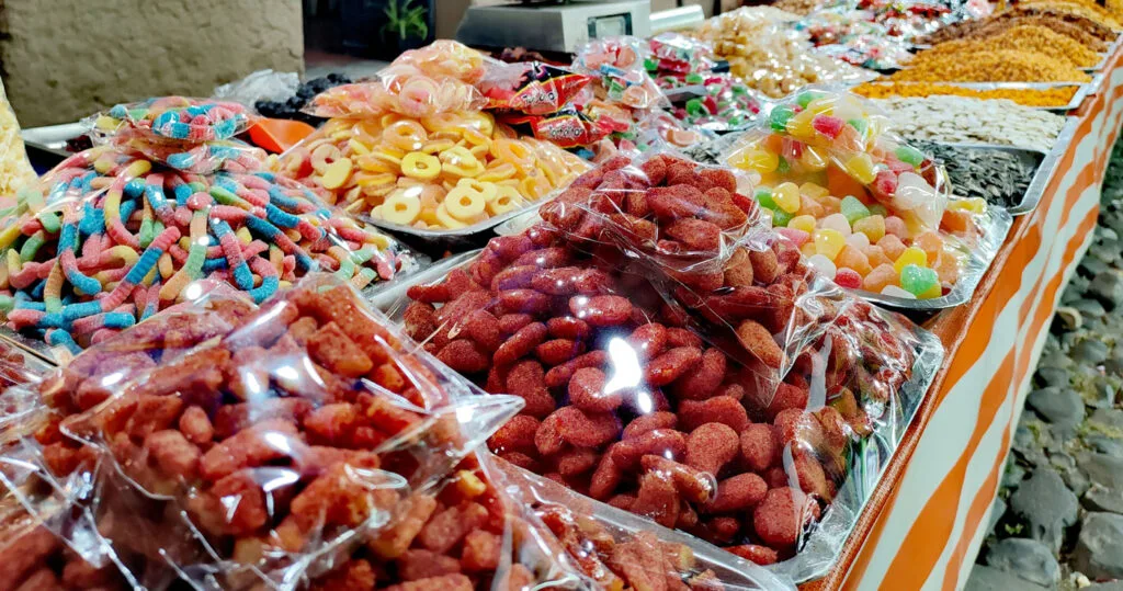 Candy stalls at the Ajijic fiestas