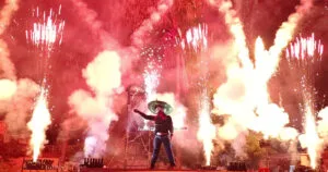 Fireworks show at the Ajijic festivities